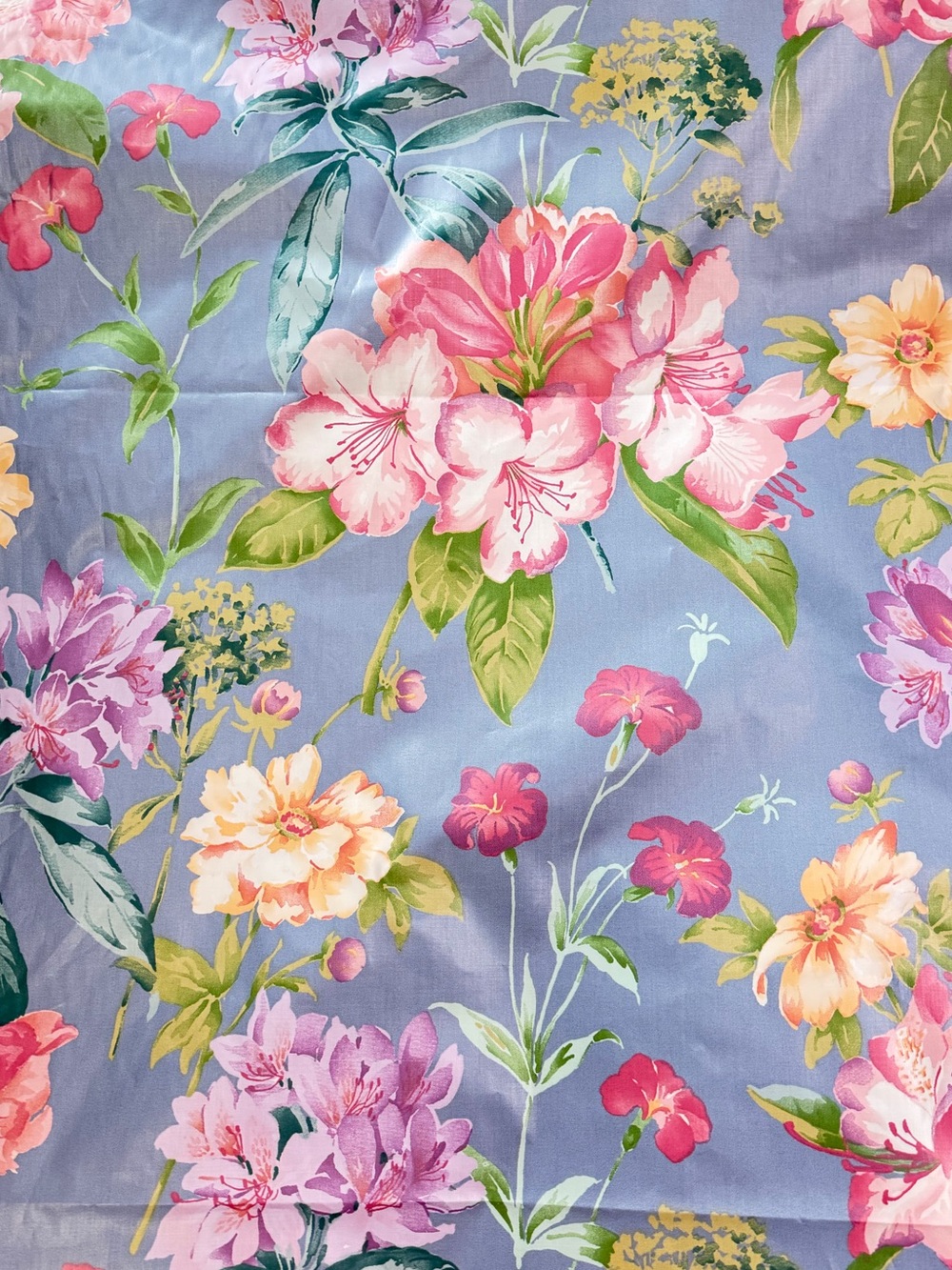 Cyrus Clark VTG 1991 “Renee" Floral Cotton Chintz Fabric 5 Yards X 56” Wide